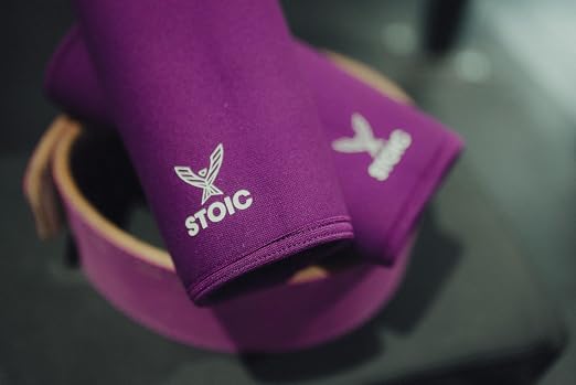 Stoic 7mm Neoprene Knee Sleeves for Men & Women - Purple, X-Small