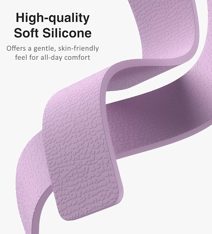 Magnetic Silicone Band Compatible with Apple Watch Band Ultra 3/2/1 & SE 3/2/1 & Series 11 10 9 8 7 6 5 4 3 49mm 46mm 45mm 44mm Strong Magnetic Clasp, Waterproof & Adjustable (Purple)