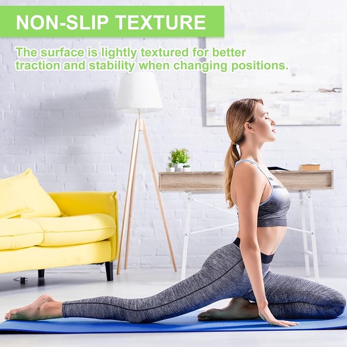 Funtery 3 mm Thin Yoga Mats Bulk, 68 x 24 Inches Lightweight PVC Exercise Mats Non Slip Workout Fitness Pads for Yoga Pilates Stretching Classes Gym Home Studio