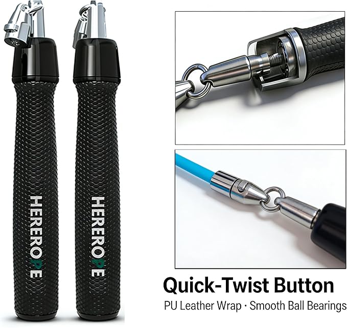 Interchangeable Weighted Jump Rope for Men and Women Fitness - Customizable Mix & Match Skipping Ropes Set, Adjustable, Durable & Versatile | Ideal for Beginners to Pros, Training & Daily Workouts