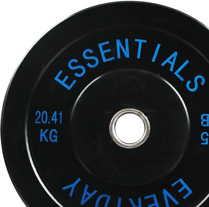 BalanceFrom Olympic Rubber Bumper Weight Plate Set with Steel Hub Inserts – 2-Inch Hole Plates for Strength Training, Powerlifting, and Weightlifting at Home, Garage, or Commercial Gym