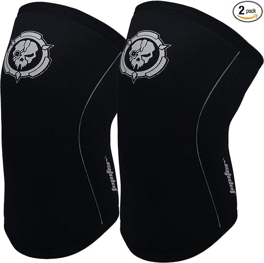 Jupiter Knee Sleeves (1 Pair), 7mm Compression Knee Braces for Squats,Weightlifting,Powerlifting,Cross Training for Men & Women (Small)