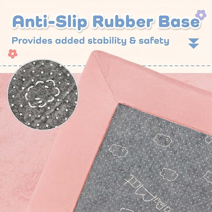 1.3" Thick Baby Play Mat for Floor,39x59 Memory Foam Tummy Time Mat | Ultra Soft Playmat for Baby,Tummy Time Foam Mats,Cushioned for Infant,Kids and Toddler Crawling,Easy Care