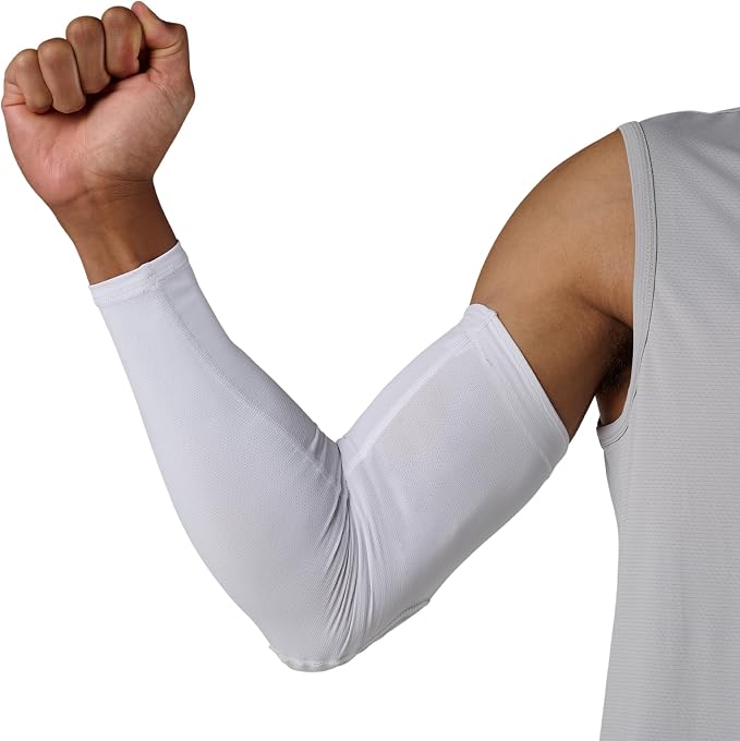 McDavid HEX Shooter Arm Sleeve Single Padded Compression Sleeve Basketball Football Sports Protection