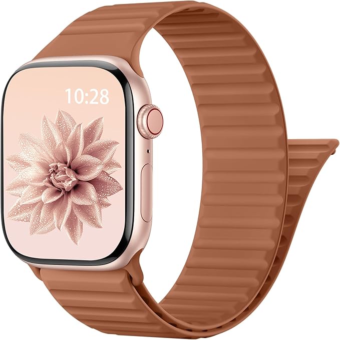Patented Magnetic Silicone Sport Band for Apple Watch Bands for Women Men | Soft Silicone Solo Loop 40mm 38mm 41mm 44mm 45mm 42mm 49mm, Sport Strap for iWatch Series 11 10 9 8 7 6 5 4 3 2 1 SE Ultra
