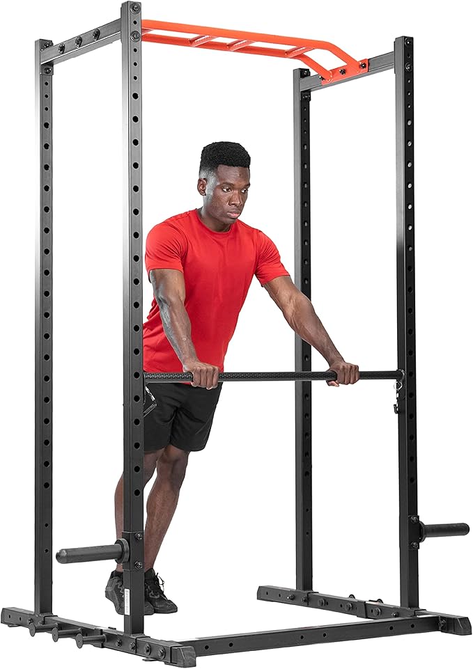 Sunny Health & Fitness Power Cage Squat Rack Attachments for Home Gym | Strength Training, Expanded Workout Variety, Durable Construction, Secure Fit, Quick Installation, Versatile Exercise Support