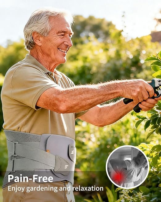 Back Brace for Lower Back Pain Relief Ergonomic Lumbar Support Belt | 9X Strong Support, Heavy Duty, Breathable, 3D Knitted for Sciatica, Scoliosis, Herniated Disc, Men & Women (Small)
