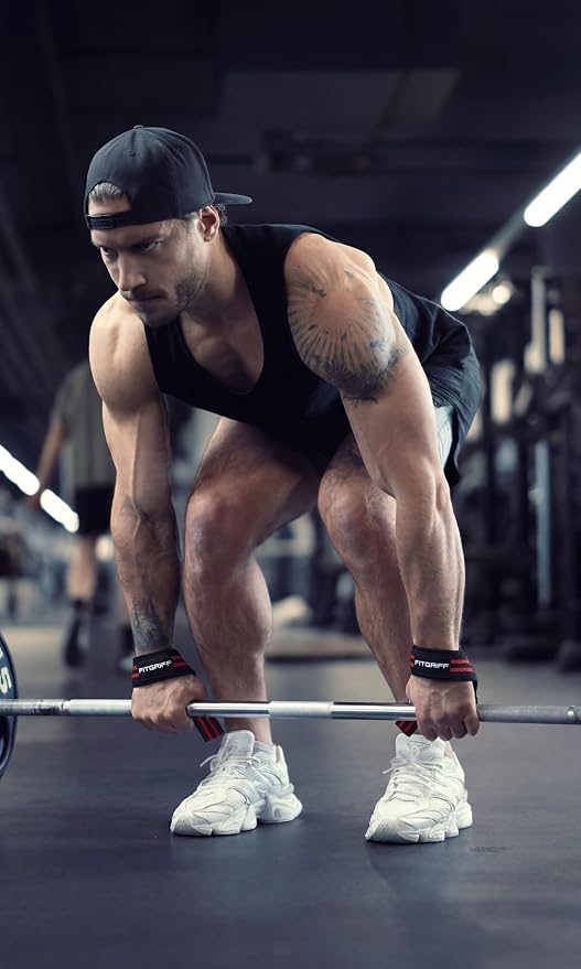 Fitgriff® Lifting Wrist Straps for Weightlifting, Gym, Deadlift, Workout (Made of Premium Cotton & Padded) - Men & Women