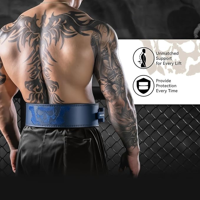 Lever Lifting Belt for Man and Women, Weightlifting with Adjustable Heavy Duty Buckle, Professional Weight Lifting Belt