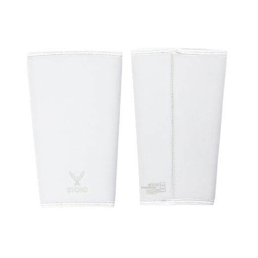 Stoic 7mm Neoprene Knee Sleeves for Men & Women - White, XX-Large