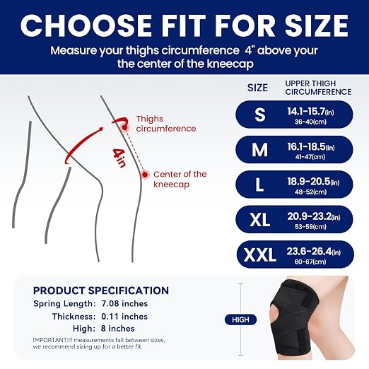 JOMVD Knee Brace with Side Stabilizers for Meniscus Tear, Knee Pain, Breathable Knee Support for Arthritis, ACL,MCL, Pain Relief, Injury Recovery, Women and Men,Small