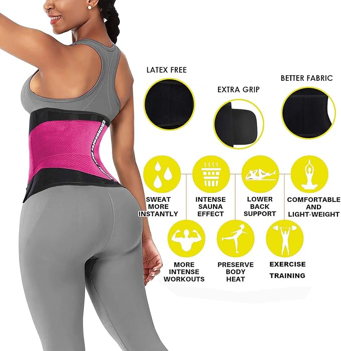 ChongErfei Waist Trainer Belt for Women & Man - Waist Trimmer Ab Belt | Tummy Control Body Shaper