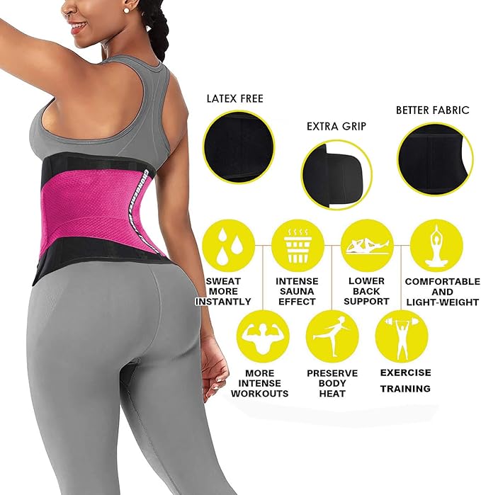 ChongErfei Waist Trainer Belt for Women & Man - Waist Trimmer Ab Belt | Tummy Control Body Shaper