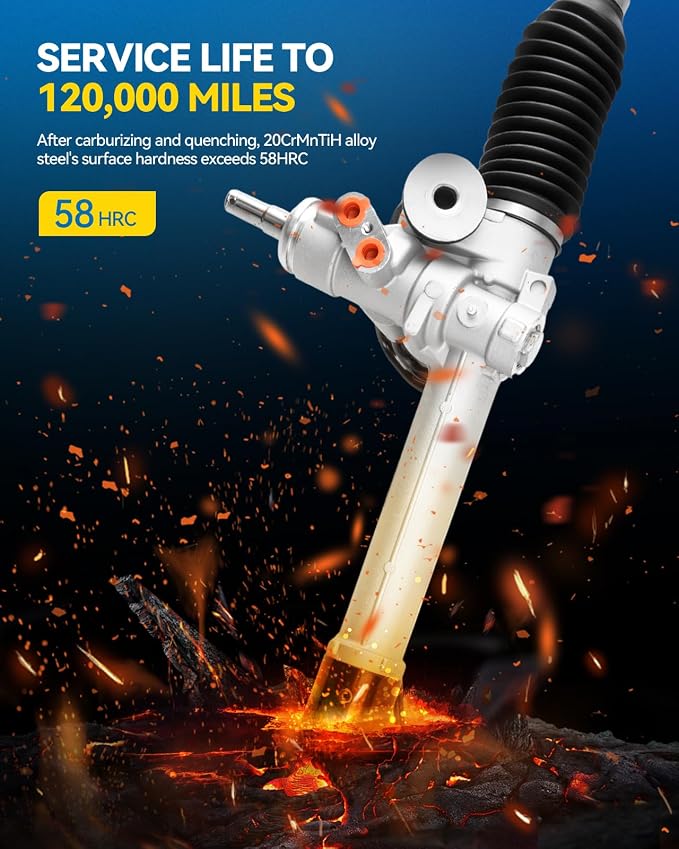 PHILTOP Power Steering Rack and Pinion Assembly for Trailblazer, Envoy | Trailblazer EXT, Envoy XL, Rainier, Envoy XUV, Bravada, Ascender, 9-7x, with Outer Tie Rod Ends Replace