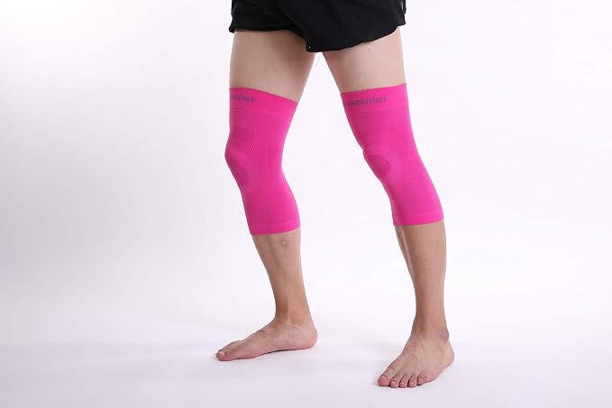 Doc Miller Knee Compression Sleeve Brace for Men & Women | Pair, Best Support for Workout, Running, ACL, Arthritis Pain Relief