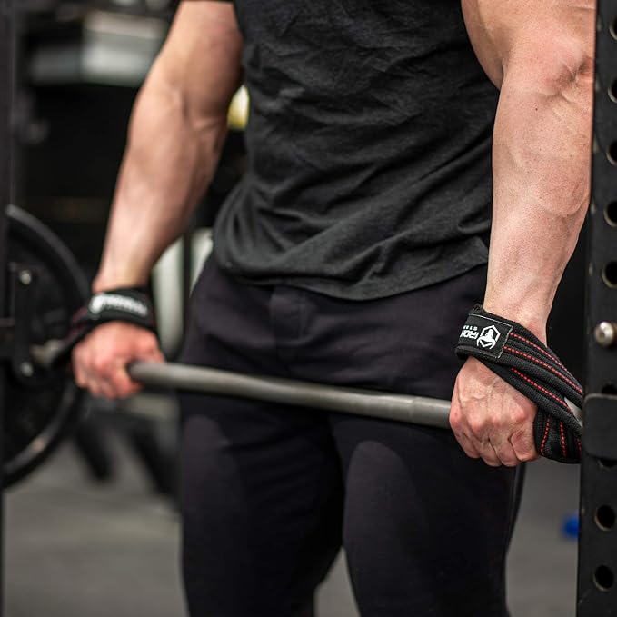 Iron Bull Strength Heavy Duty Lifting Straps for Deadlift - Figure 8 Wrist Straps for Heavy Weight Lifting, Strongman, Powerlifting, Workout and Weightlifting - for Men
