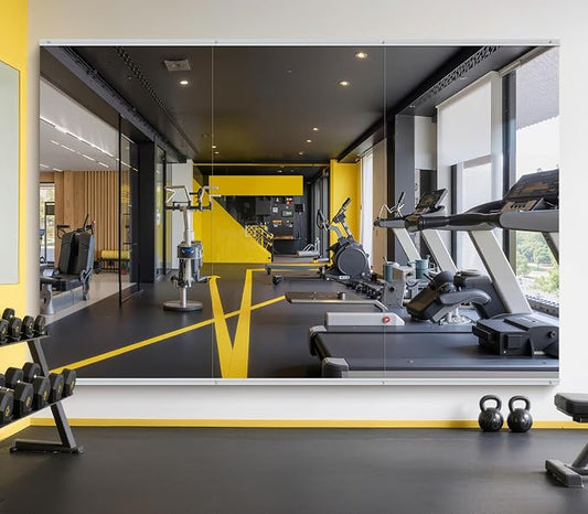 Home Gym Mirror Wall Mounted,80x40 Inch,3PCS Full Length Mirror
