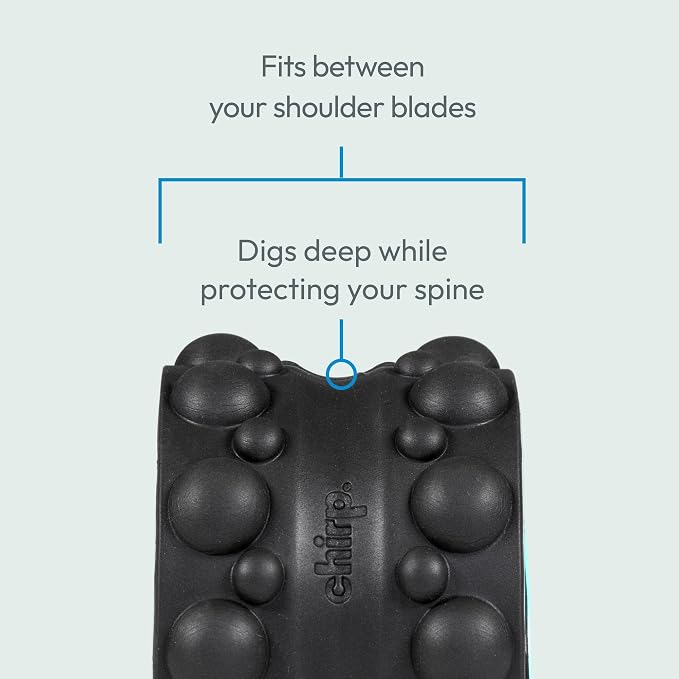 Chirp Wheel XR 3-Pack Foam Roller Set, Back & Neck Pain, 10/6/4" Black