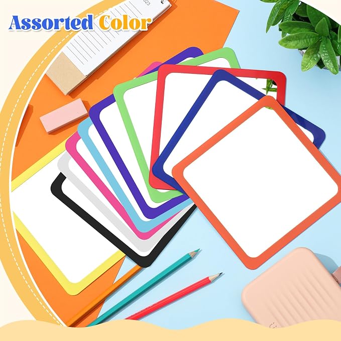10 Pcs Small Mirrors for Craft 6 x 6 Mirror for Kid,Rainbow Colors | Shatterproof Mirrors in Bulk for Kids for Baby School Classroom Craft Chick Bird Brooders Grow out Pens