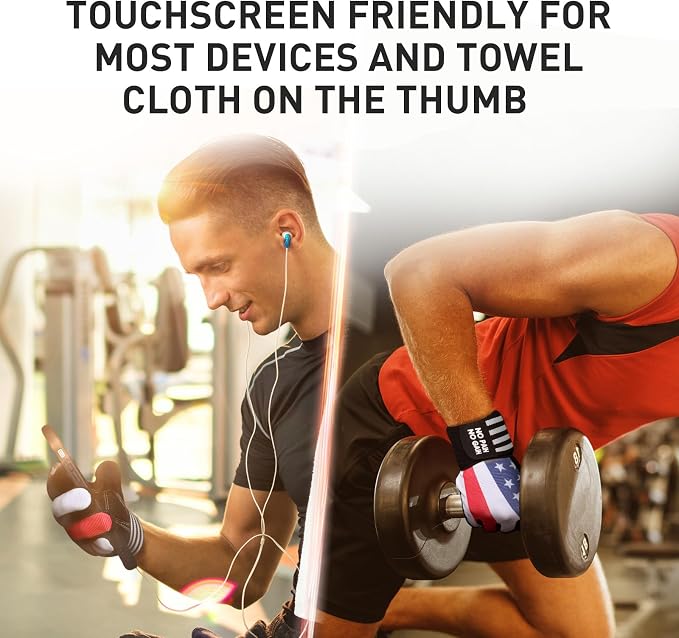 FINGER TEN Weightlifting Workout Gloves Men | Full Half Finger, Wrist Strap Support, Padded Grip, Weight Lifting Gym Fitness