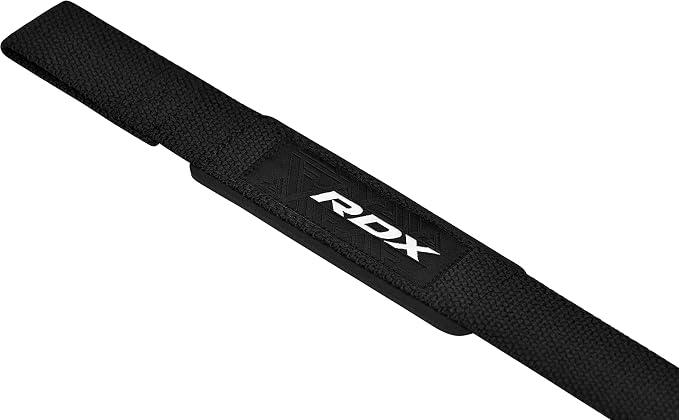 RDX Lifting Straps for Weightlifting –100% Cotton Heavy Duty Gym Wrist Strap with 5MM Neoprene Padding, 60CM Anti-Slip Hand Grip Wraps for Deadlifts Powerlifting Workouts Strength Training, Men Women