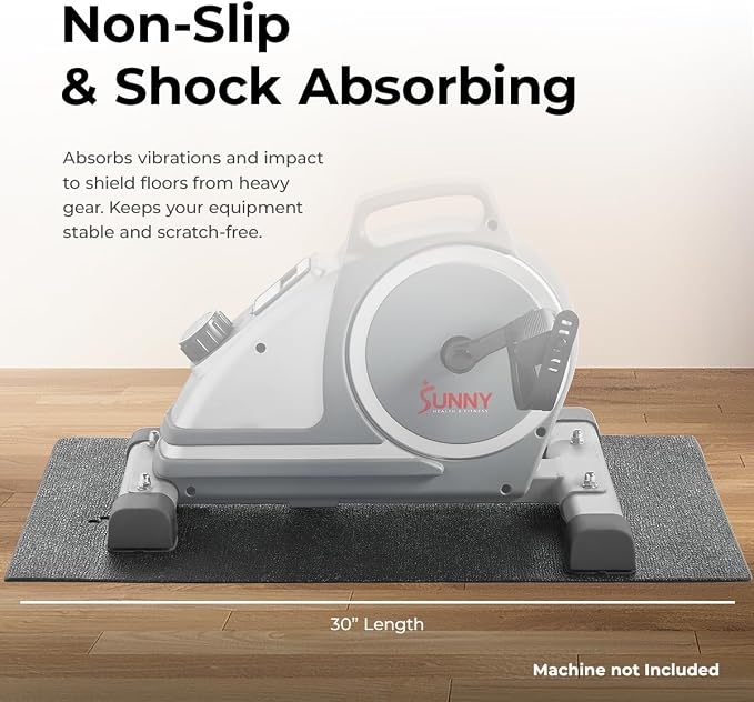 Sunny Health & Fitness Equipment Mats, Home Gym Floor Protection, 4 Sizes