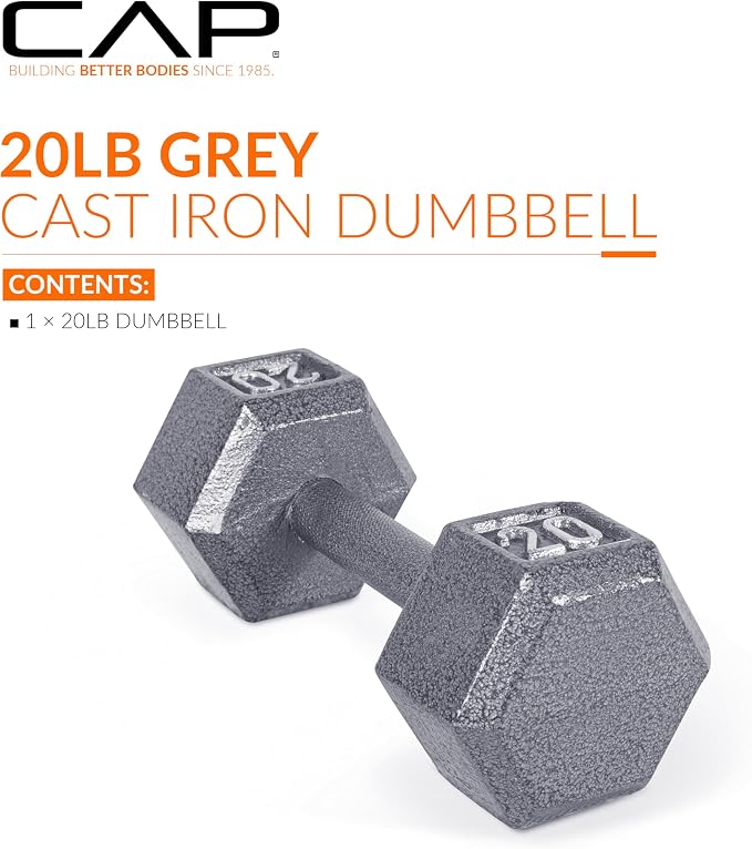 CAP Barbell Cast Iron Hex Dumbbell | Multiple Options