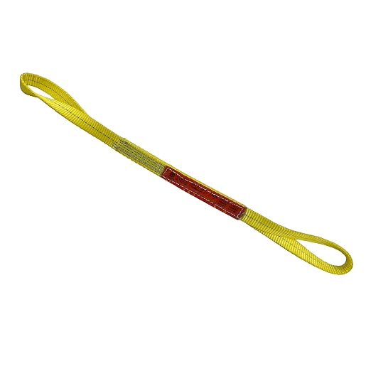 Kennedy Wire Rope & Sling Company 1" x 2' 2-Ply Twist Eye Polyester Lifting Sling (Various Sizes in Listing) Made in The USA
