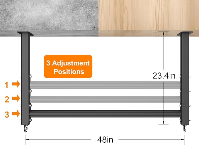 Ceiling Mounted Pull Up Bar, Heavy Duty 700 LBS Multi Grip Pull Up Bars, 16"/24" Rafter Chin Up Bar, Ceiling Joist for Garage/Gym/Basement with Comfortable Grip & Round Anchors, Easy to Install