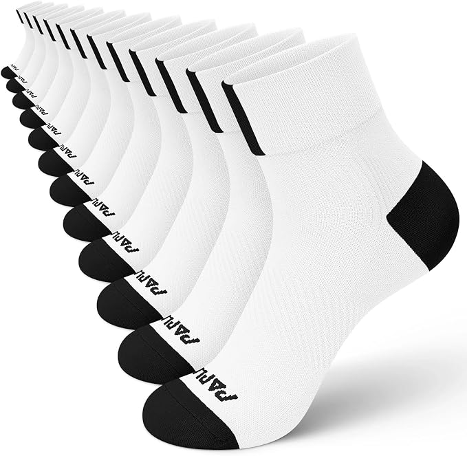 Ankle Compression Socks for Women 6 Pairs, Running Socks with Arch Support | Moisture Wicking Cushioned Plantar Fasciitis Socks for Walking, Jogging, Climbing, Tennis, Golf, Fitness and Everyday Use