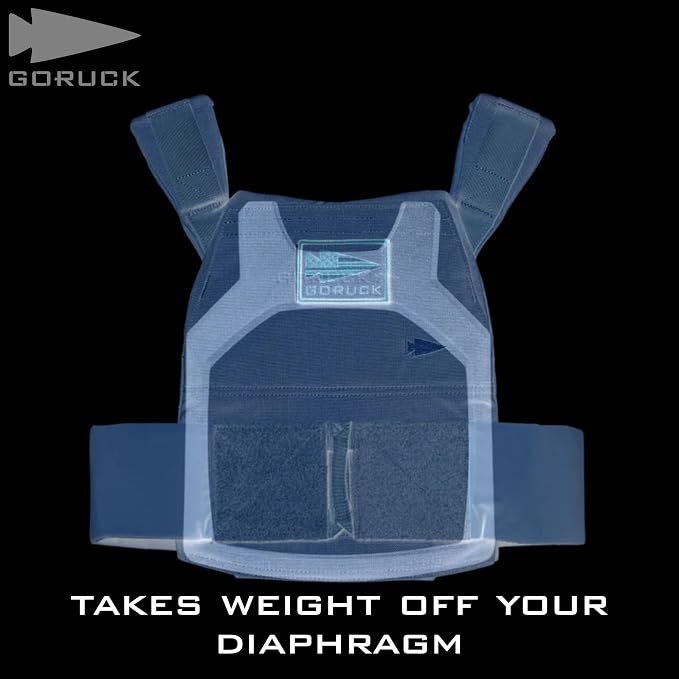 GORUCK Curved Ruck Plate 2 Pack for Rucking Weight Vest | Cast Iron Weighted Vest Plates, Chest Cutout for Easier Breathing, Powder Coated, Fits GORUCK Rucking Weight Vest Only
