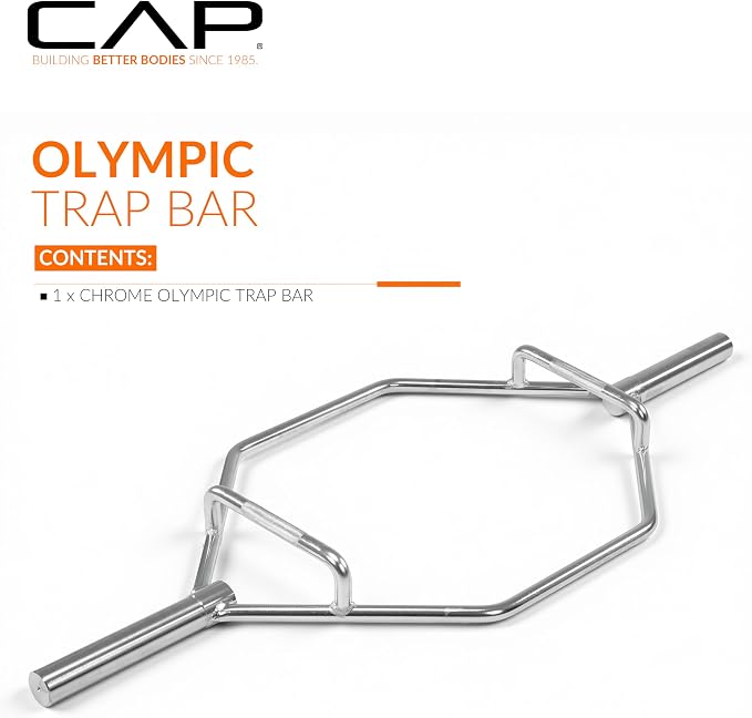 CAP Olympic Trap Bar | Heavy-Duty Hex Shrug & Deadlift Weight Bar