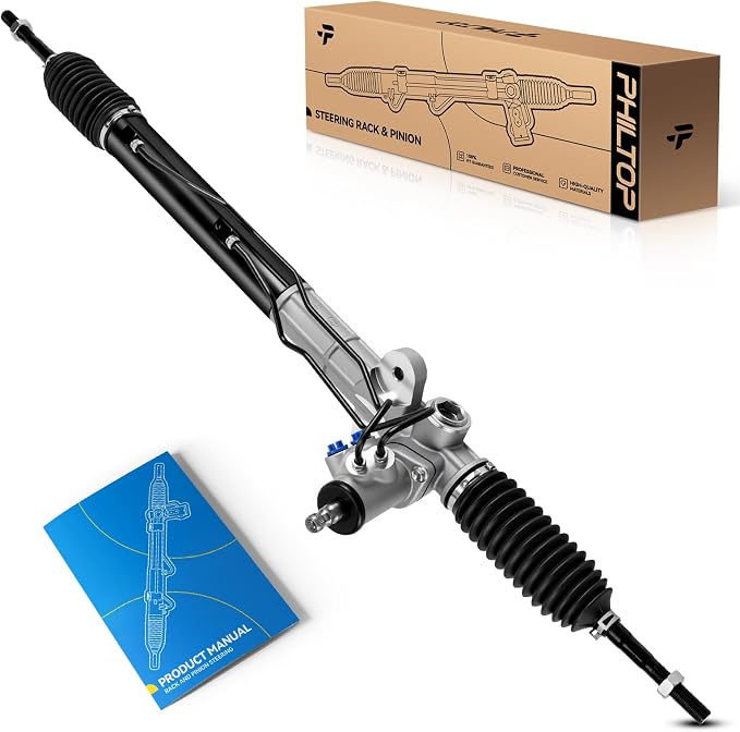 PHILTOP Power Steering Rack & Pinion Assembly for 2007 2008 2009 Santa Fe, Hydraulic Power Steering, OEM Replacement 26-2425