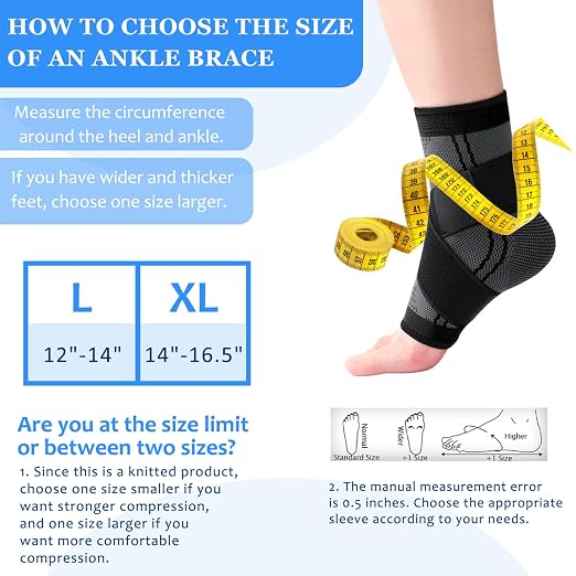 Youth Heel & Growth Plate Support Sleeve,Arch Support Socks,Heel Pain Relief,Sleeve Brace for Sprained Ankle,ts Inside Soccer Cleats & Basketball Shoes (Black,X-Large)