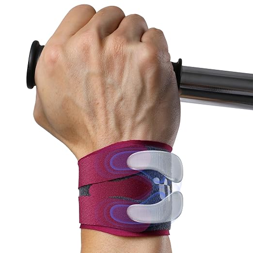 Ultra Thin TFCC Wrist Brace with Targeted 3D Gel Pad Support | TFCC targeted Compression, Seamless & Adjustable, Fits Both Hands, TFCC Tear, Ulnar Pain, Weightlifting, Sports Injury, Rose