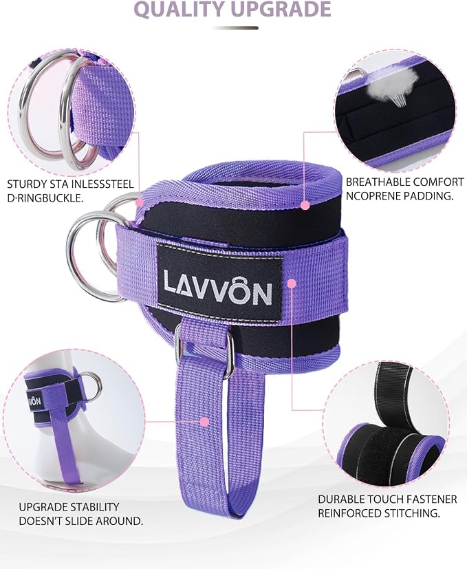 Barbell Squat Pad Set- Nylon Padding AntiSlip- Thick Foam Hip Thrusts Pads | Bench Press/Lunges/Bar Squats Padding Cushion -Standard Olympic Weight Bar Pad(Wrist Straps Weightlifting-Ankle Straps)