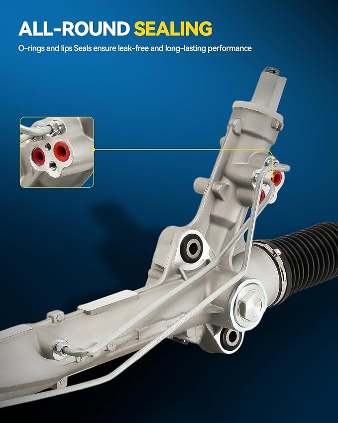 PHILTOP Power Steering Rack & Pinion Assembly for 2007-2011 Sprinter 2500/3500, 2014-2019 Sprinter 2500/3500, 2019 Sprinter 1500, Hydraulic Power Steering, OEM Replacement 22-3044