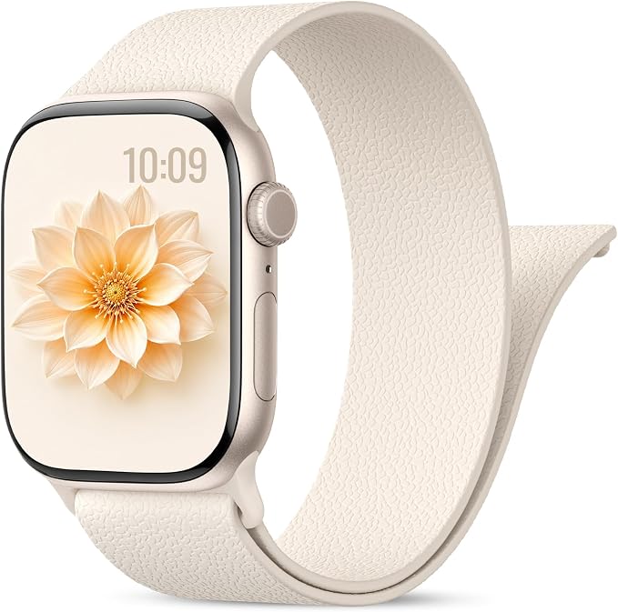 Magnetic Silicone Sport Band for Apple Watch 42mm 46mm 49mm 38mm 40mm 41mm 44mm 45mm Men Women, Patented Auto Lock Breathable Soft Loop for iWatch Ultra SE Series 11 10 9 8 7 6 5 4 3 2 1 All Day Comfort