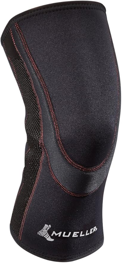 MUELLER Sports Medicine Breathable Closed Patella Knee Sleeve, Knee Pain Relief Support for Men and Women, Ideal for Arthritis, Sprains, Black, 4X-Large