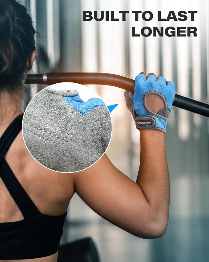 Workout Gloves for Men & Women, Enhanced Grip, Full Palm Protection | Breathable and Durable Gloves for Weight Lifting, Gym Training, Pull Ups, Strength Training and Fitness Workouts
