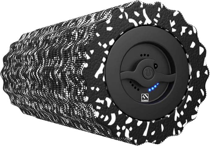 FITINDEX Vibrating Foam Roller for Exercise,4 Vibration Speeds,Rechargeable | Electric Textured Roller for Deep Tissue Massage, High-Density EVA Foam for Back, Legs & Shoulders, Portable, Pre-Workout