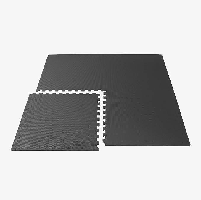 We Sell Mats 1/2 Inch Thickness Multipurpose EVA Foam Floor Tiles, Interlocking Floor Mat for Indoor Gym and Home Use, 24 in x 24 in, Charcoal Gray