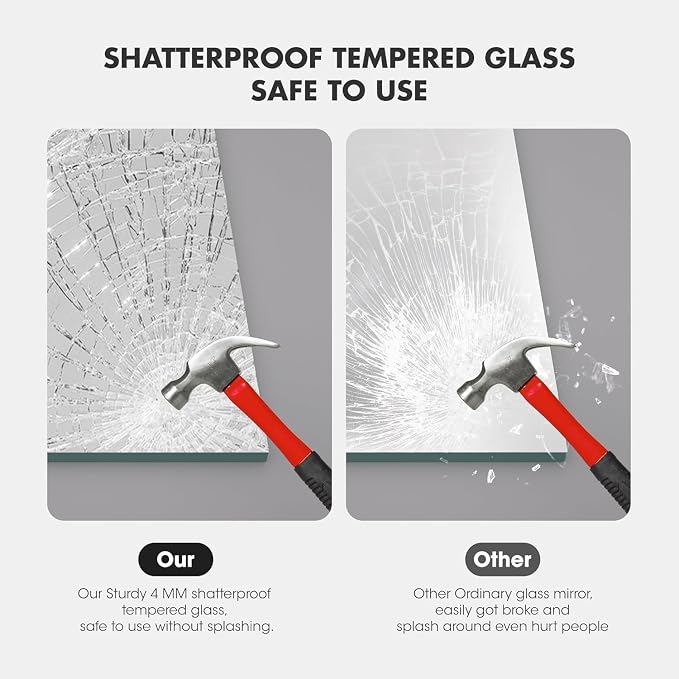 Hasipu 2 Pcs Home Gym Mirror, 72" x 36" Each, Large Full Length Frameless | Tempered Glass, Wall Mounted Full Body Frameless Mirrors for Workout Yoga Garage Bedroom Pilates Dance Fitness or commercial
