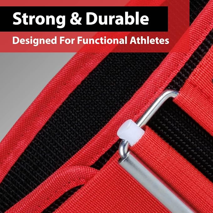 IBRO Quick Locking Premium Weight Lifting Belt - Back Support for Powerlifting, Cross Training & Gym Bodybuilding - 4 Inch Nylon Men and Women with Metal Buckle for Core Stability