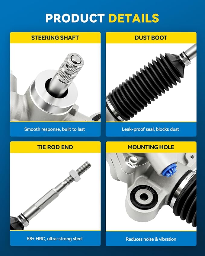 PHILTOP Power Steering Rack and Pinion Assembly for 2007-2011 CR-V | (North American Built) No.262749, 53601SXSA01, 53601SXSA03, 53010SXSA01