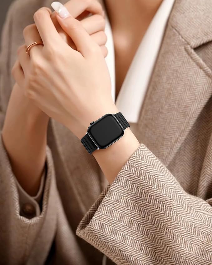 Magnetic Link Sport Band Compatible with Apple Watch Bands for Men Women | Patented Solo Loop Band 40mm 38mm 41mm 44mm 45mm 42mm 49mm, Sport Strap for iWatch Series 11 10 9 8 7 6 5 4 3 2 1 Ultra SE