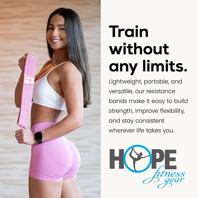 Hope Fitness Gear Large Loop Resistance Band Pull Up Assist & Power Resistance Band for Strength Training, Muscle Building, Mobility, Home Workouts & Travel