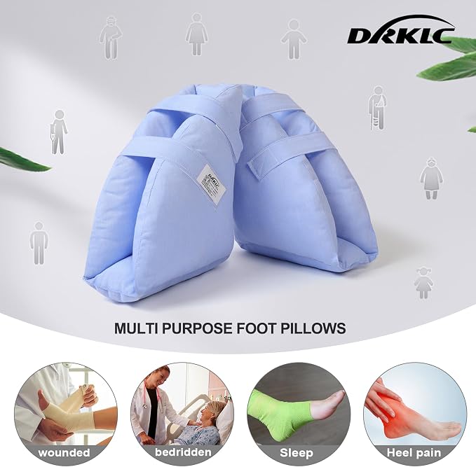 Heel Protectors for Pressure Sores,Adjustable Foot Boot Surgery Recovery Supplies for Elderly Bedridden Pressure Ulcer Ankle Pillow for Bed, Wheelchairs
