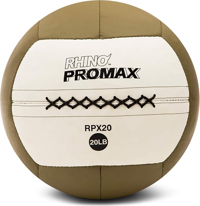 Champion Sports Rhino Promax Wall Balls - Soft Shell Non-Slip Grip for Weightlifting, Plyometrics, Cross Training, & Home Gym