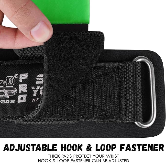 Weight Lifting Rod Hooks Heavy Duty Wrist Wraps Power Weight Lifting Training Gym Grips Straps Set of 2